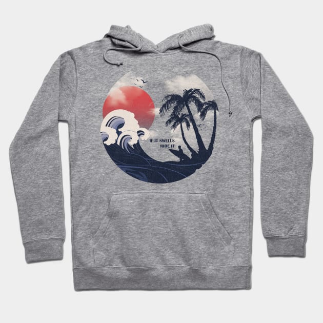 Surfing & Beach Clothing | Tough Day Surfing Hoodie by POD Anytime